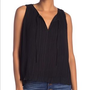 NWT Madewell Pleated Tank - XS Black